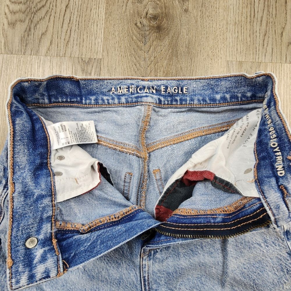Ameeican Eagle Hifhest Rise 90's Boyfriend Jeans Size 2 - Picture 7 of 10